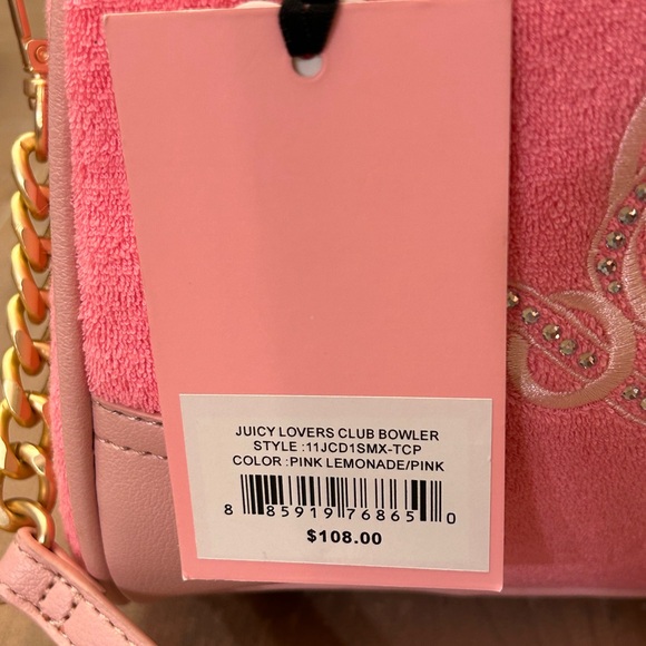 Juicy Couture Lovers Club Bowler Pink Bag